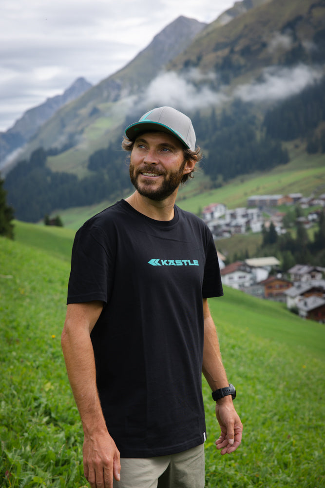 k-stle-t-shirt-logo-mint-herren-baumwoll-shirt-schwarz-mit-mint-logo image 4