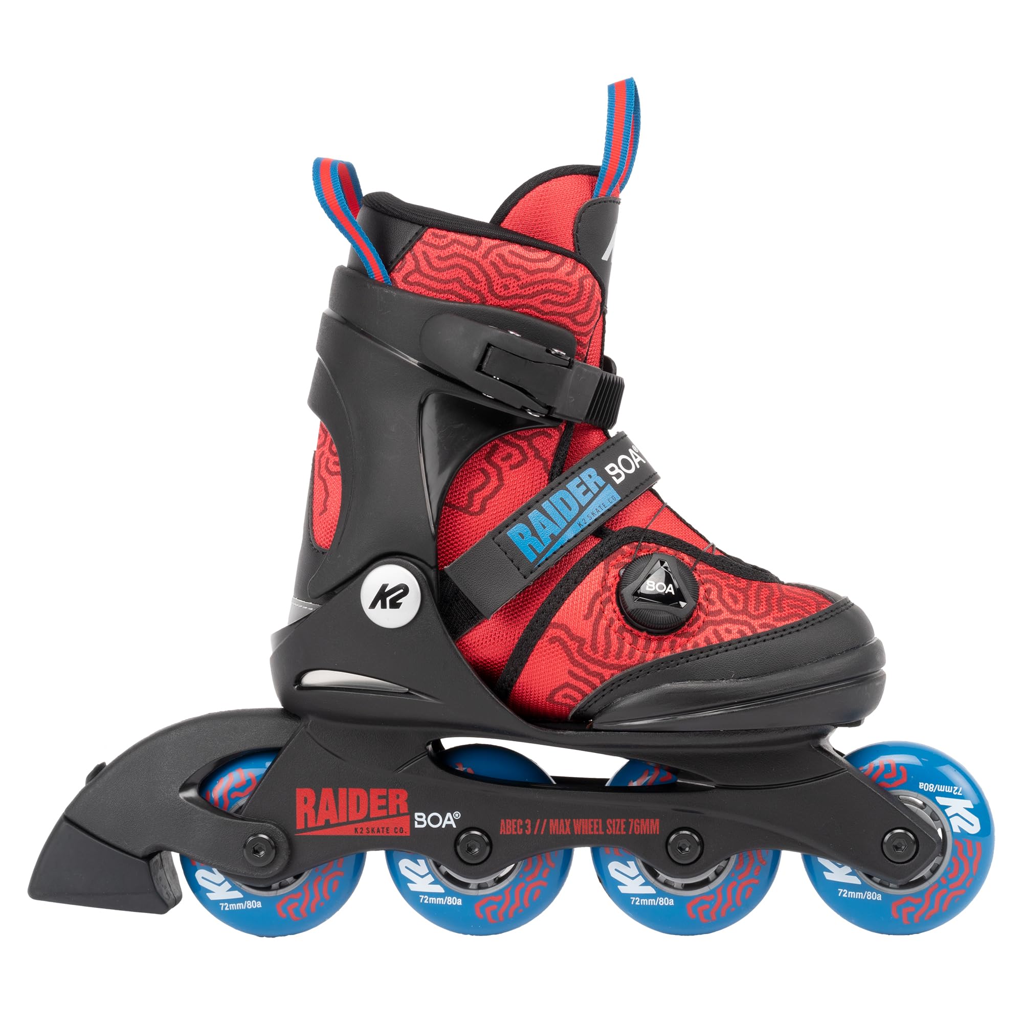 k2-raider-boa-kinder-inline-skate-red-blue image 3