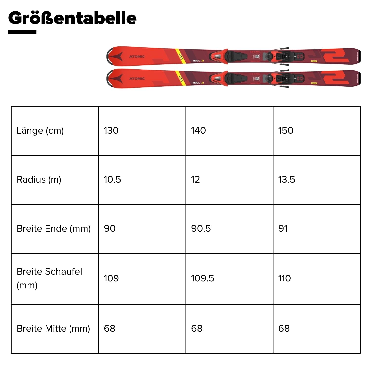 atomic-pm-redster-j2-kinderski-rot-130-150-cm-inkl-c-5-gw-bindung image 8