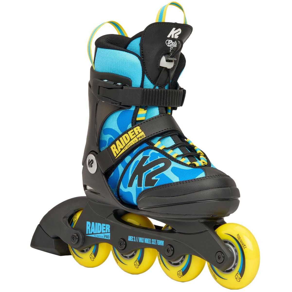 k2-raider-pro-kids-inline-skates-2025-blue-yellow-verstellbar image 4