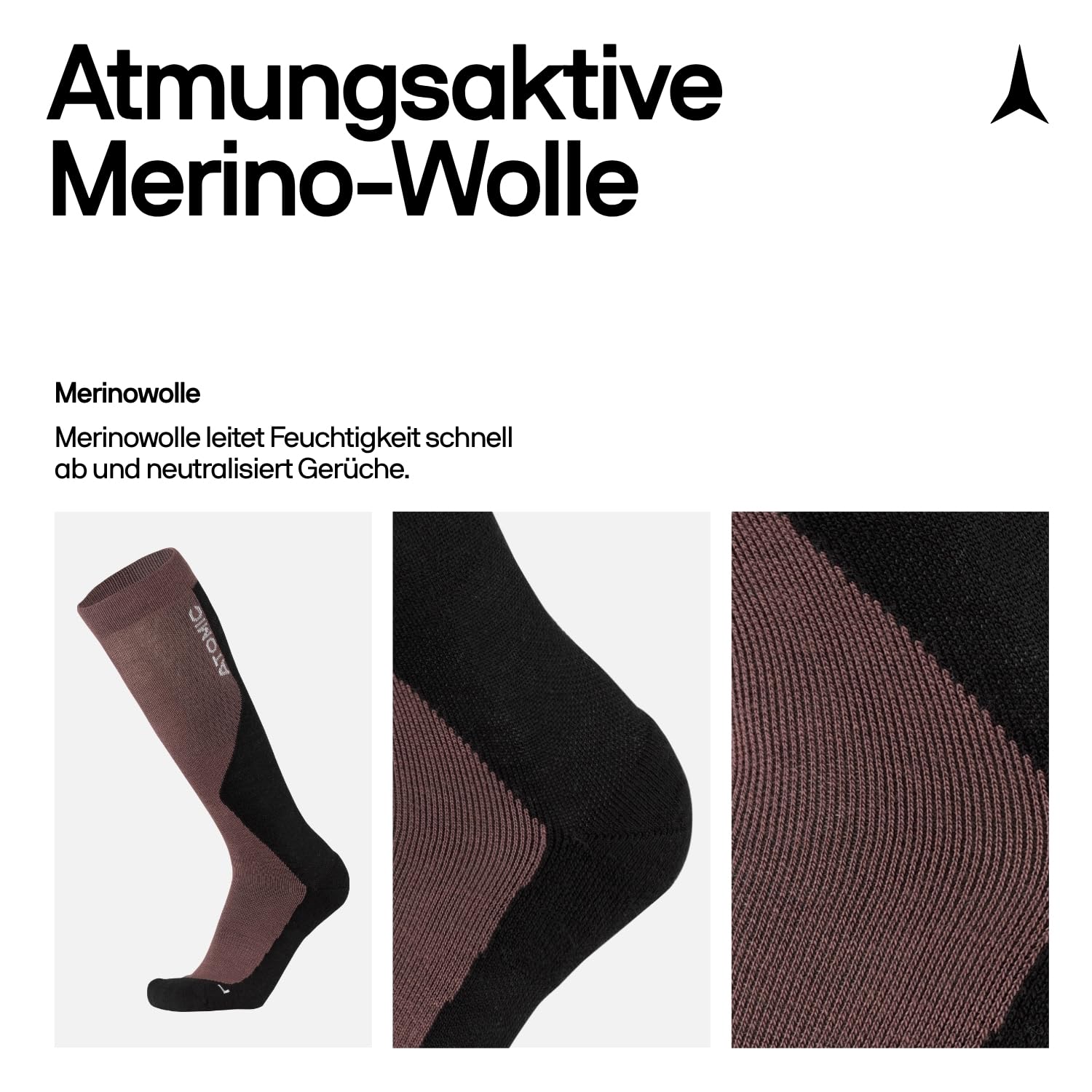atomic-performance-ski-socken-kniestr-mpfe-d-nn-mit-polsterung-merinowolle image 4