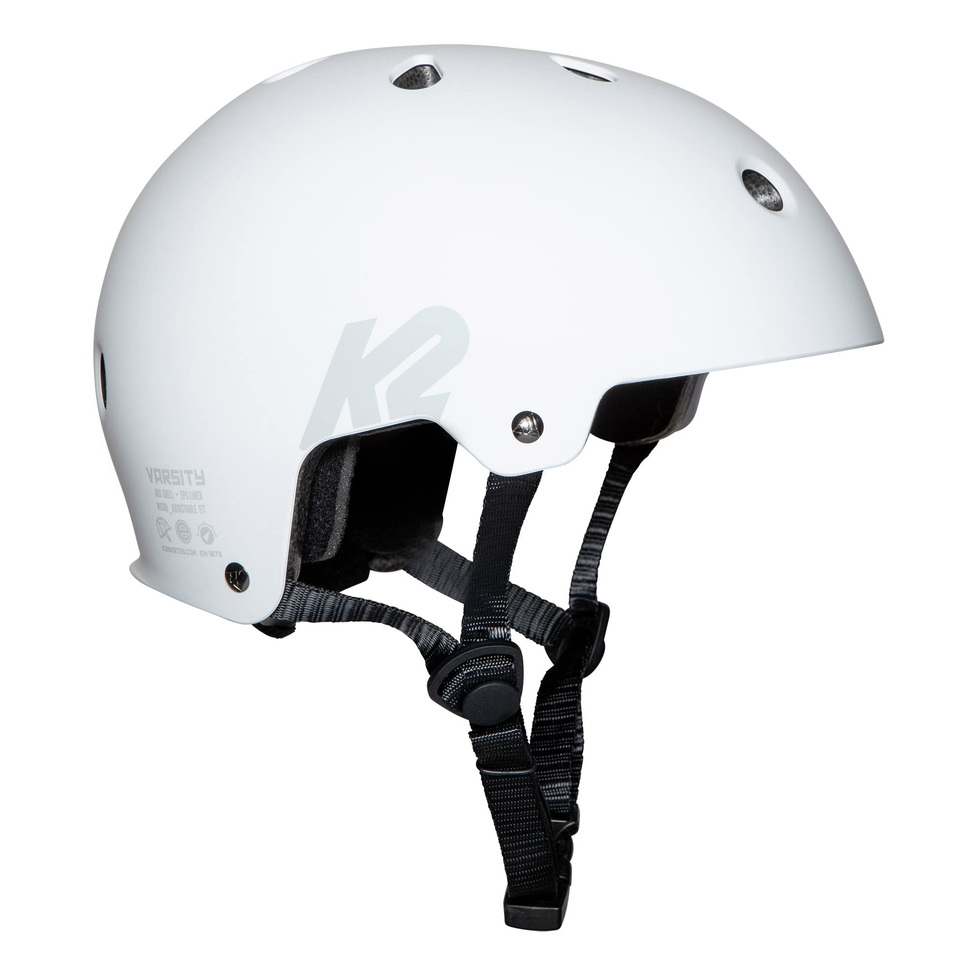k2-varsity-helm-white-inline-skate-bike-helm image 1