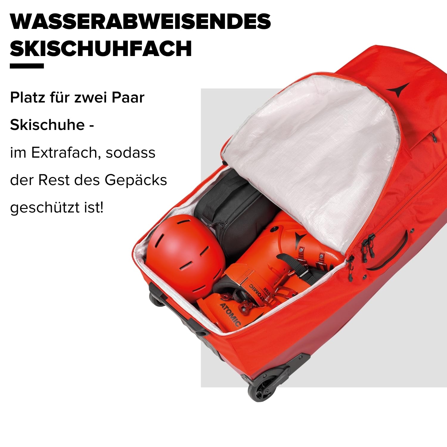 atomic-rs-trunk-130l-reisetasche-rot-ski-trolley-mit-schuhfach image 4