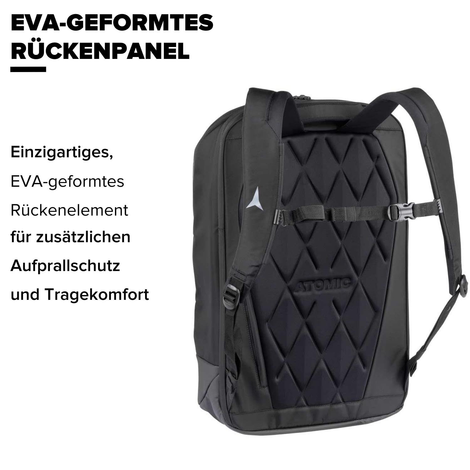 atomic-travel-pack-rucksack-schwarz-17-zoll-laptopfach-schuhfach image 5