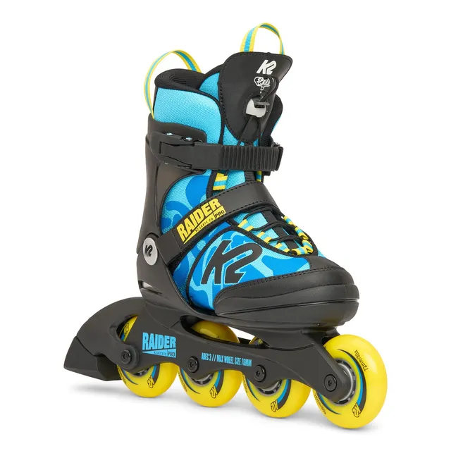 k2-raider-pro-kids-inline-skates-2025-blue-yellow-verstellbar image 1