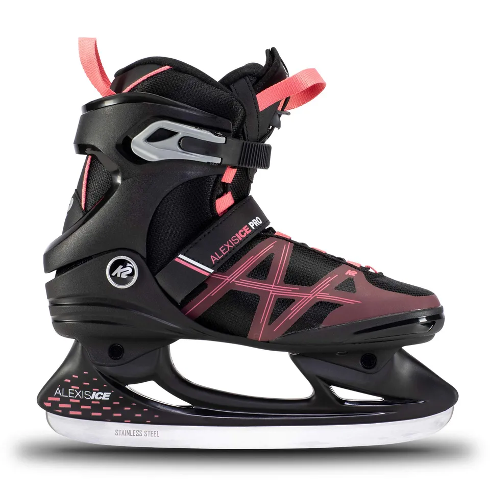 k2-alexis-ice-pro-damen-schlittschuhe-schwarz-rosa-eu-37 image 1
