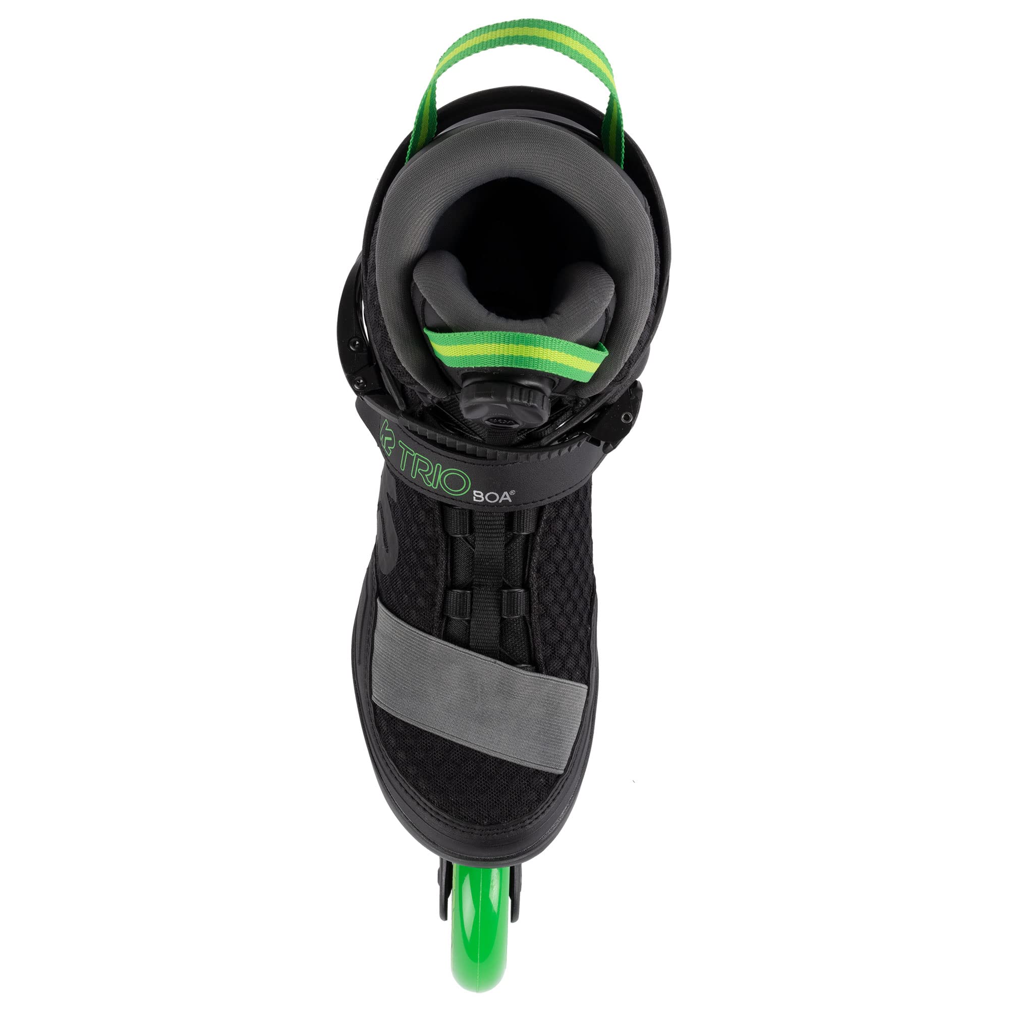 k2-trio-lt-100-boa-inline-skates-black-green image 6