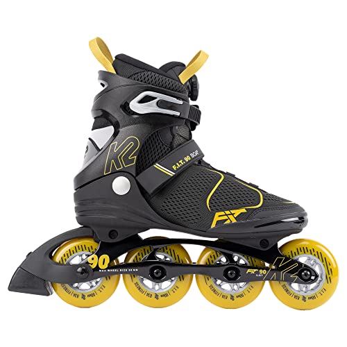 k2-f-i-t-90-boa-inline-skate-2025-grey-mustard-mit-alu-schiene image 6