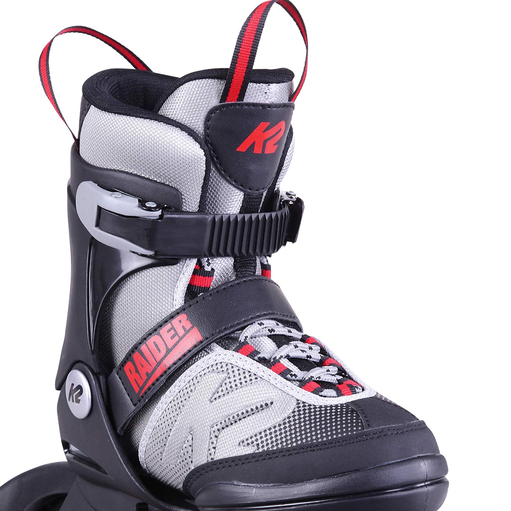 k2-raider-kinder-inline-skates-grey-red-black-verstellbar image 2