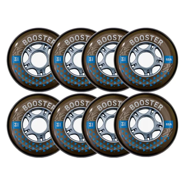 k2-booster-84-mm-82a-rollen-8er-pack-mit-ilq-7-kugellagern-schwarz image 1