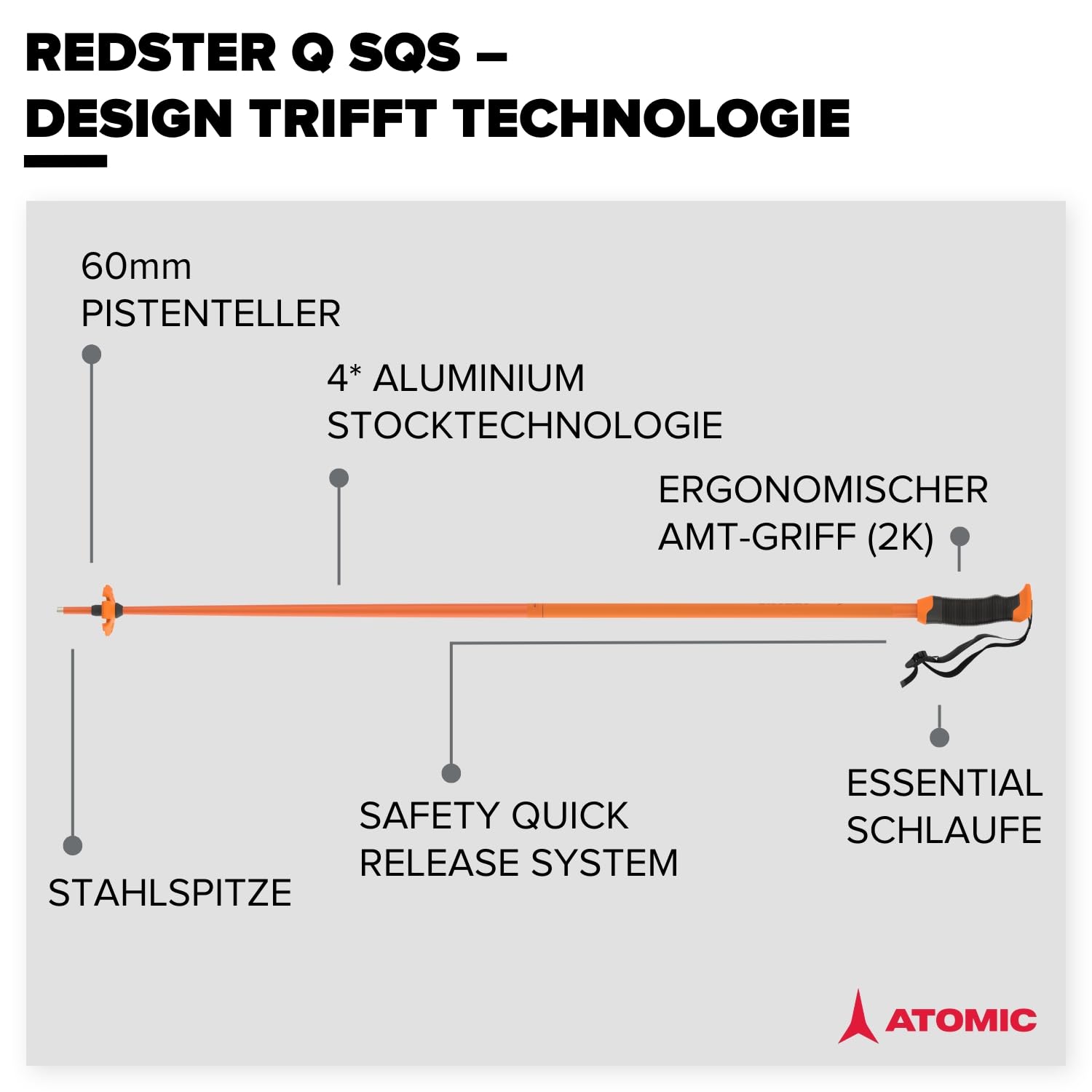 atomic-redster-q-sqs-skist-cke-4-aluminium-110-135-cm image 2