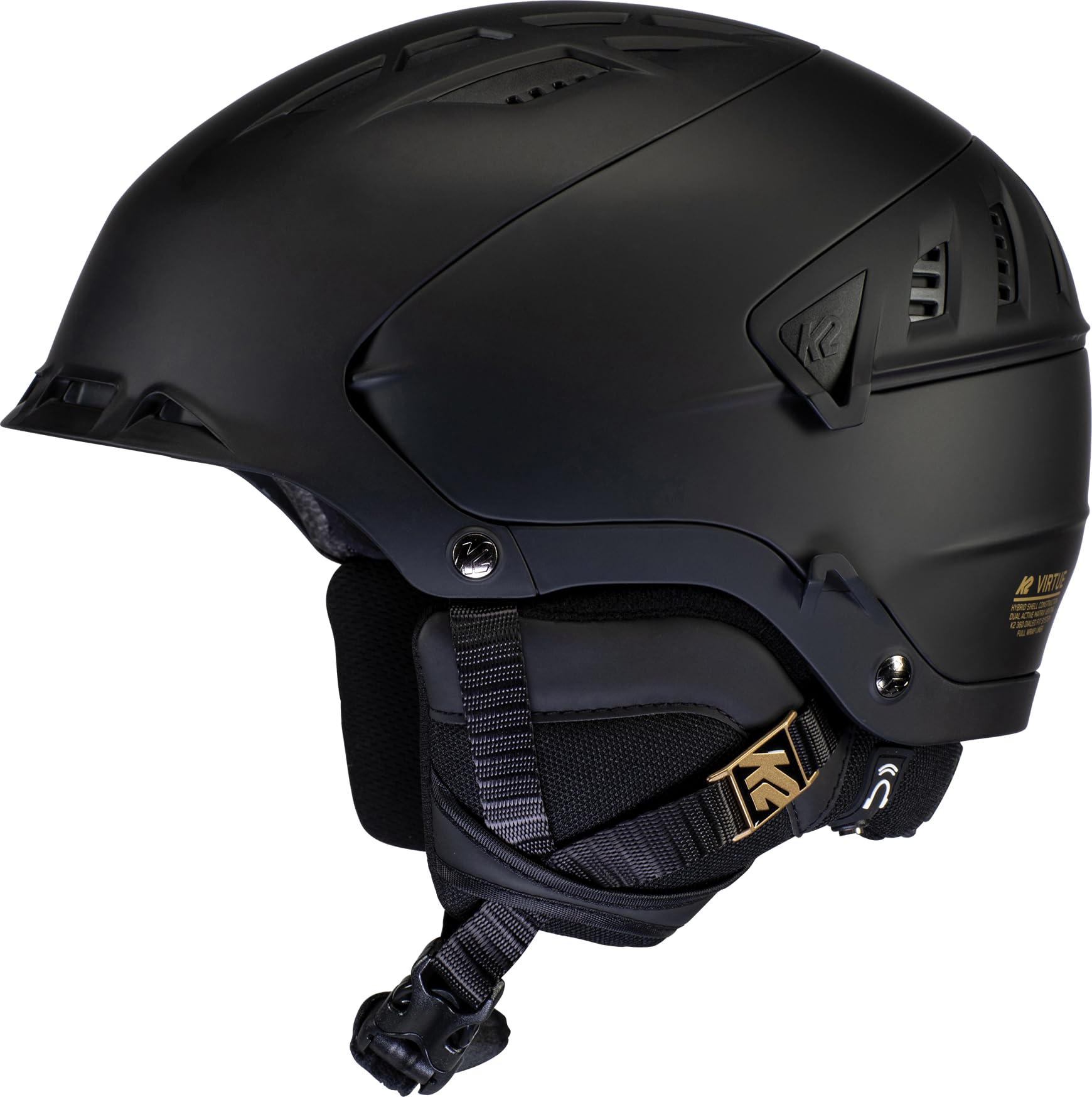 k2-virtue-skihelm-2024-black-mit-k2dialed-fit-und-active-venting image 1