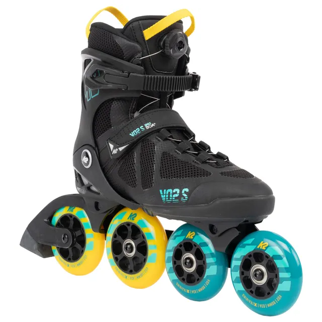 k2-vo2-s-100-x-boa-inline-skates-2025-black-blue-yellow image 1