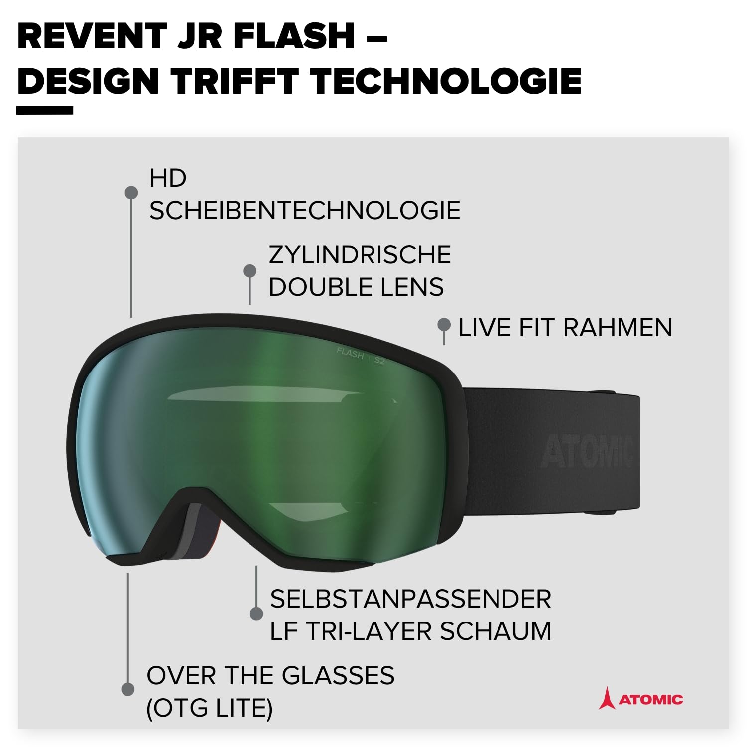atomic-revent-jr-s-flash-kinder-skibrille image 2