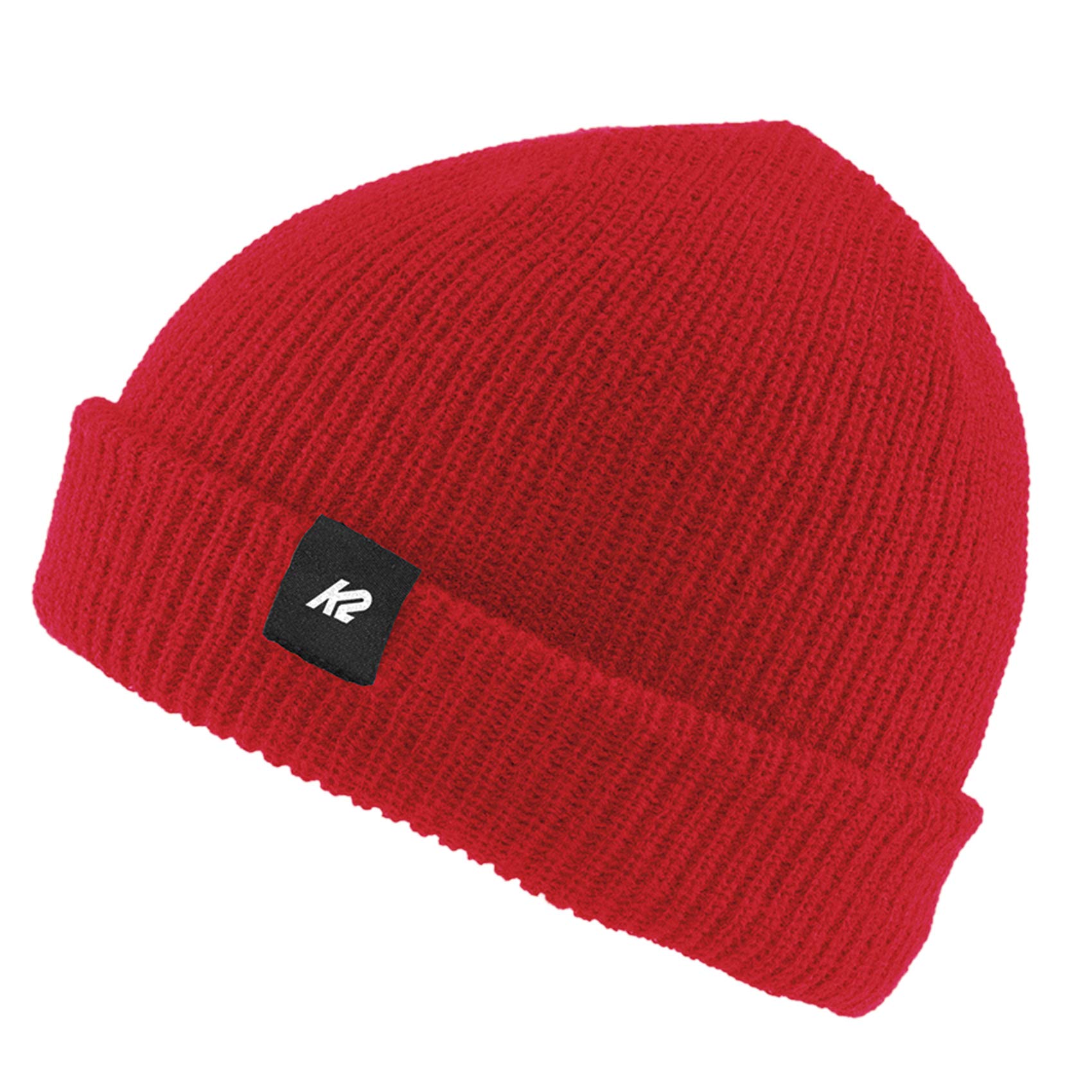 k2-knit-cuff-beanie-m-tze-unisex-rot-einheitsgr-e-100-acryl image 1