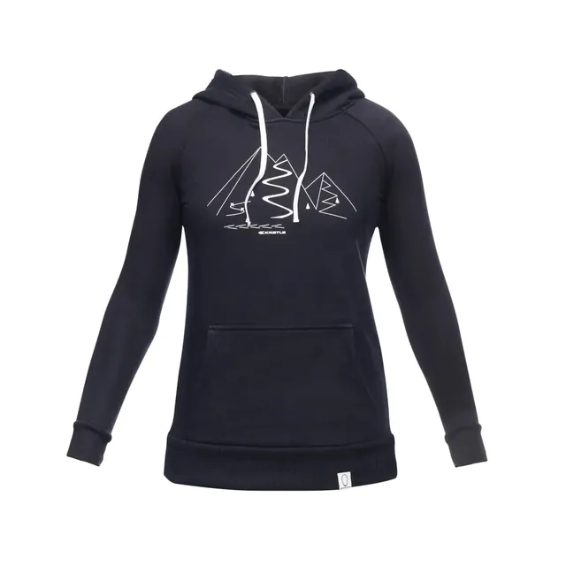 k-stle-hoody-mountain-women-kapuzenpullover-schwarz image 1