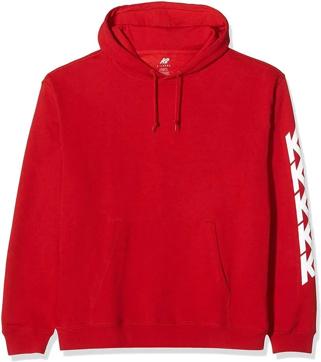 k2-chain-logo-pullover-unisex-rot-gr-e-l-100-baumwolle image 1