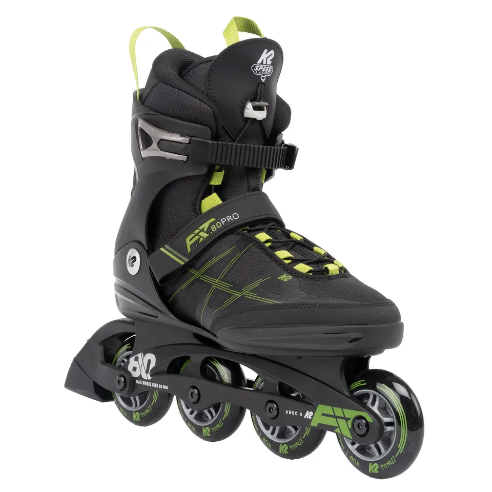 k2-f-i-t-80-pro-inline-skates-2025-black-olive-fitness-skates-mit-f-b-i-schiene image 1