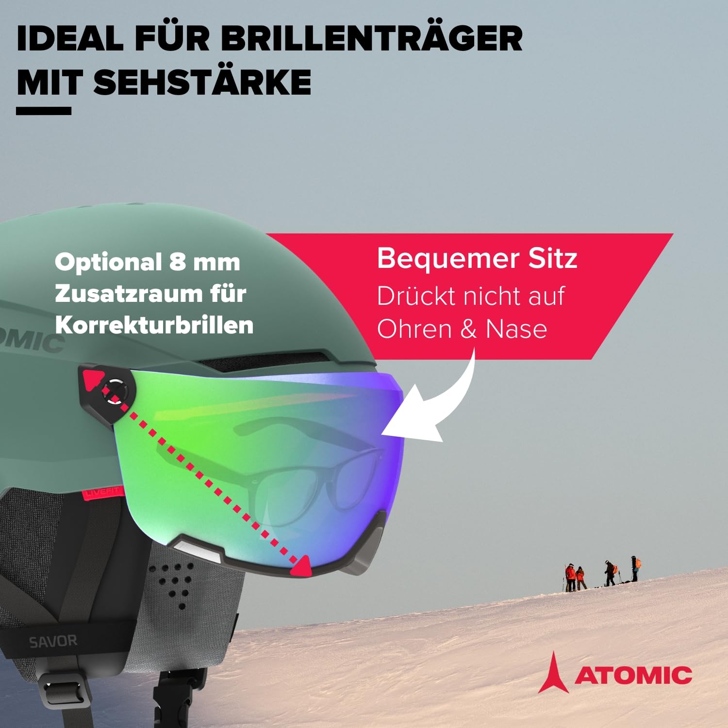 atomic-savor-visor-stereo-skihelm-mit-visier-360-fit-holo-core image 3