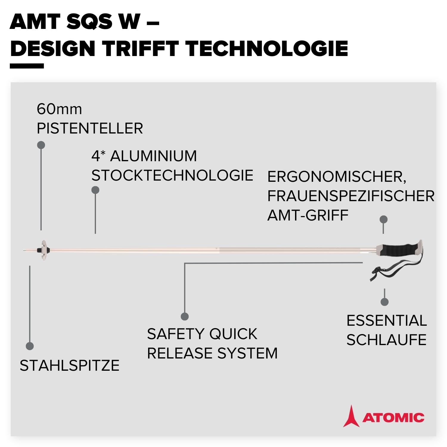 atomic-amt-sqs-w-damen-skistock-4-aluminium-60-mm image 2