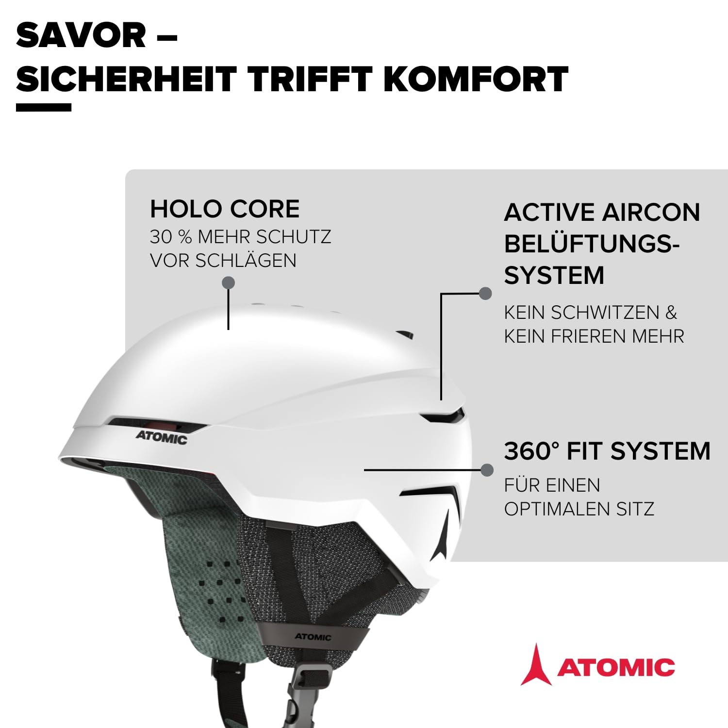 atomic-savor-skihelm-rot-mit-holo-core-und-360-fit-system image 2