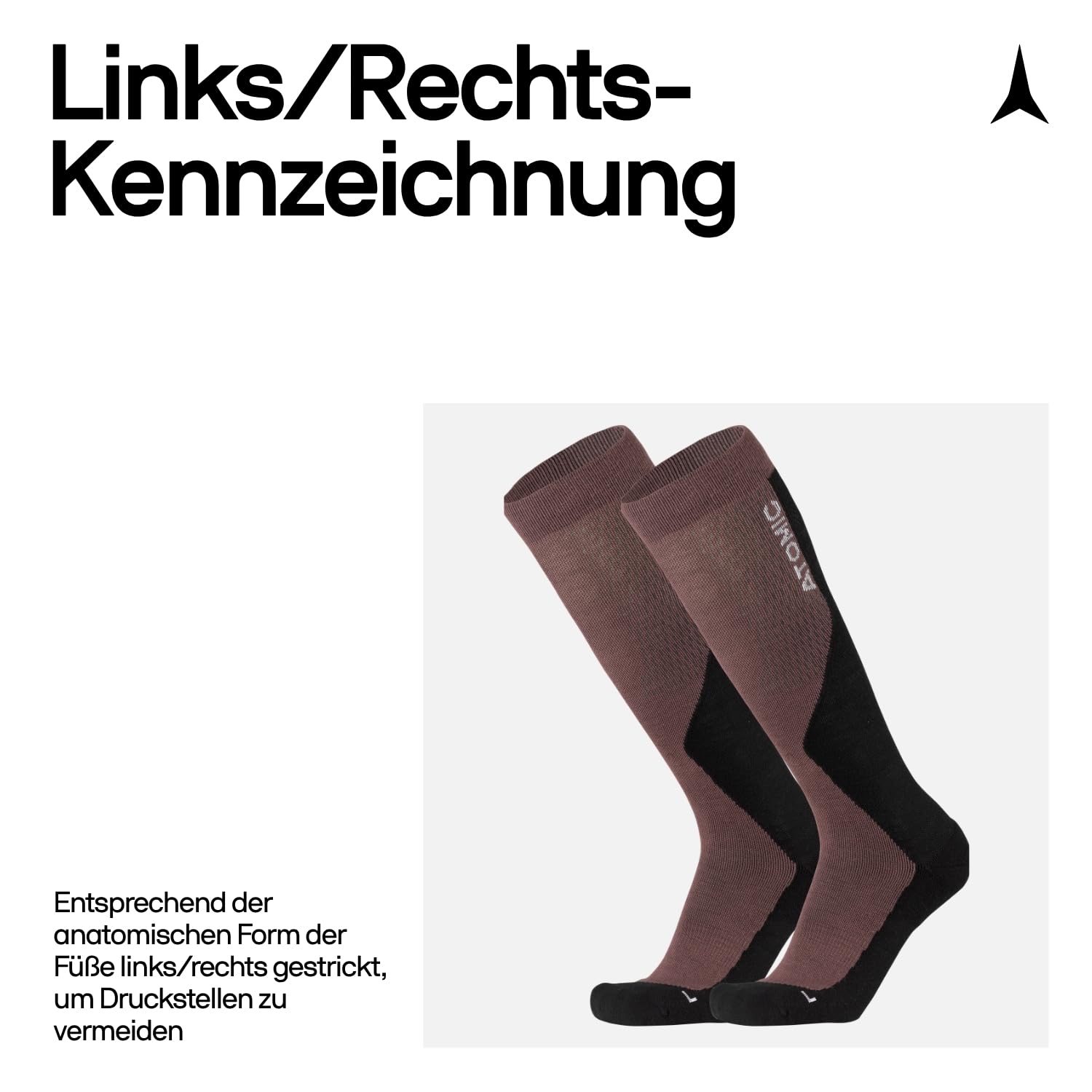 atomic-performance-ski-socken-kniestr-mpfe-d-nn-mit-polsterung-merinowolle image 6