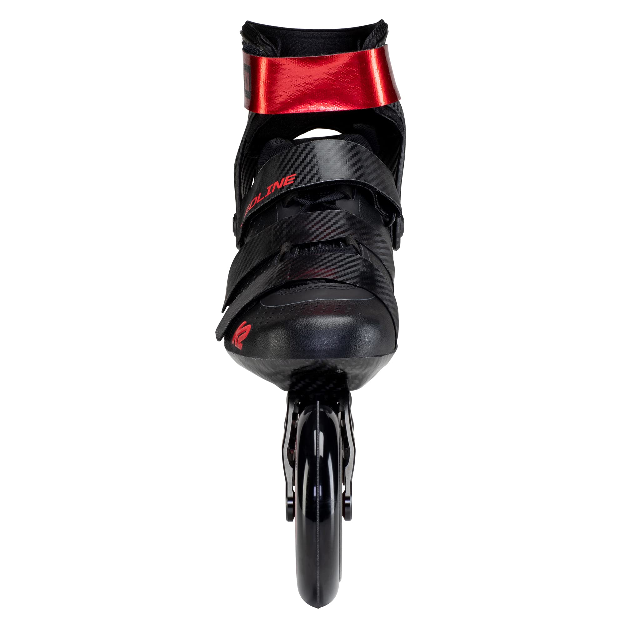 k2-redline-110-inline-skate-2025-black-red-marathon-speed-skate image 5