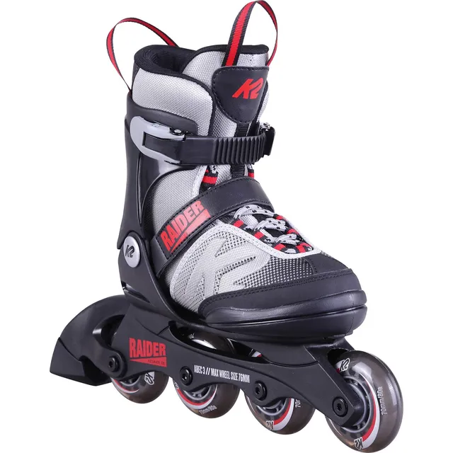 k2-raider-kinder-inline-skates-grey-red-black-verstellbar image 1