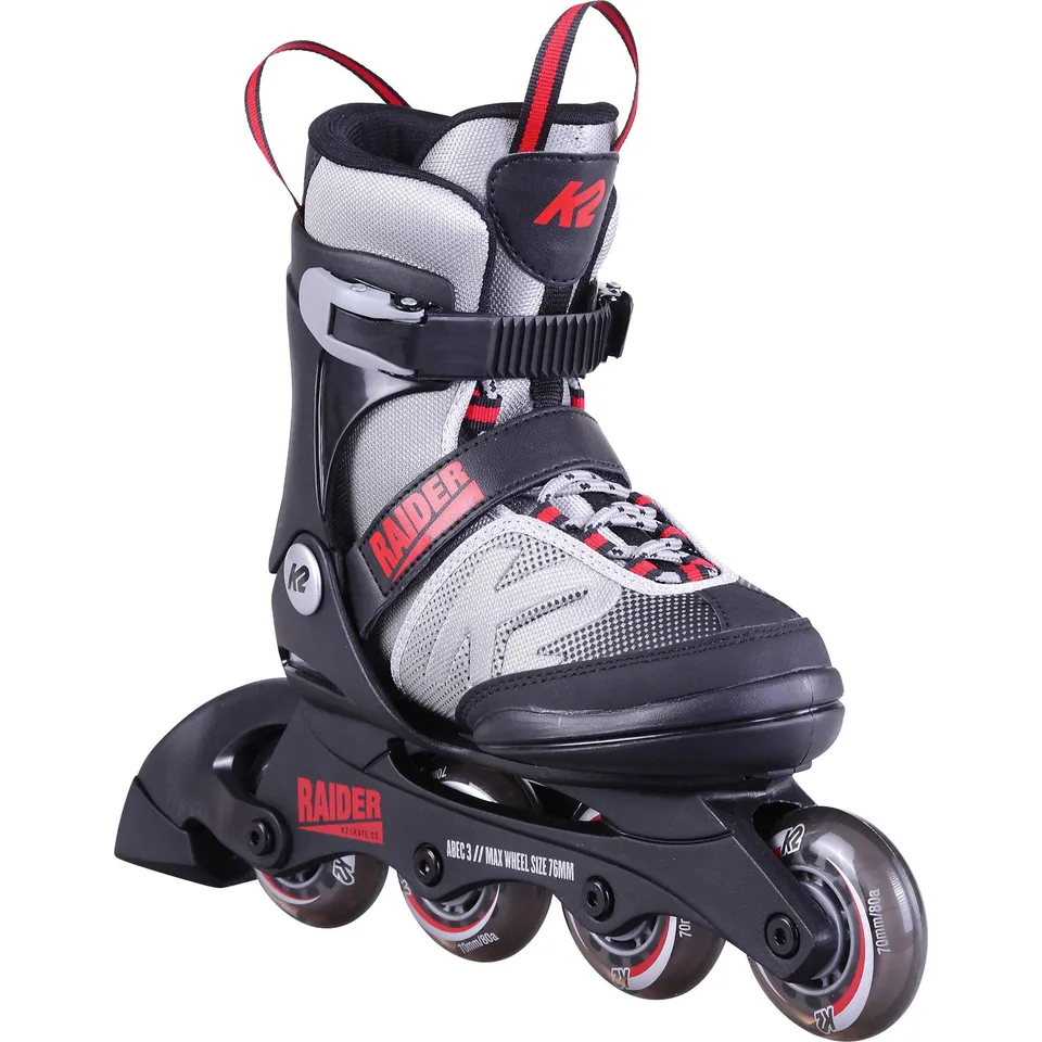 k2-raider-kinder-inline-skates-grey-red-black-verstellbar image 1