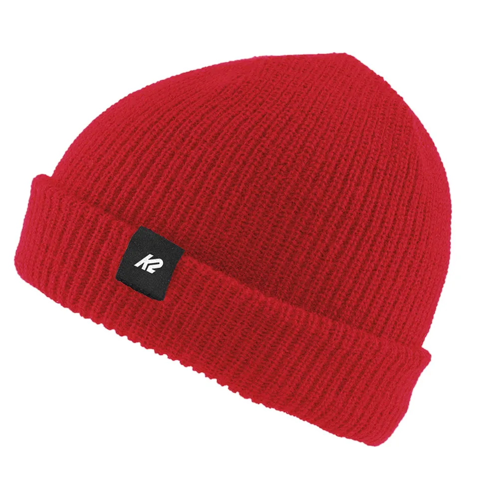 k2-knit-cuff-beanie-m-tze-unisex-rot-einheitsgr-e-100-acryl image 1