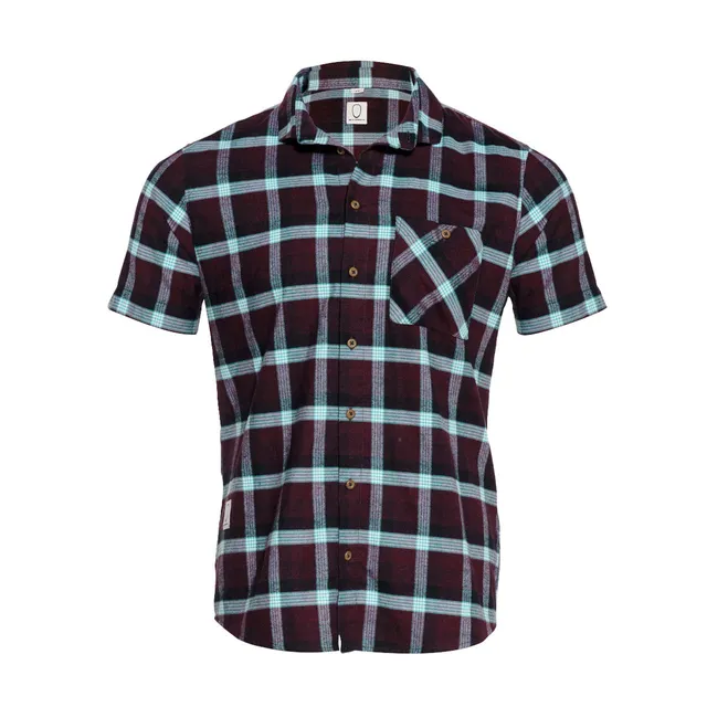 k-stle-flannel-shirt-short-men-flanellhemd image 1