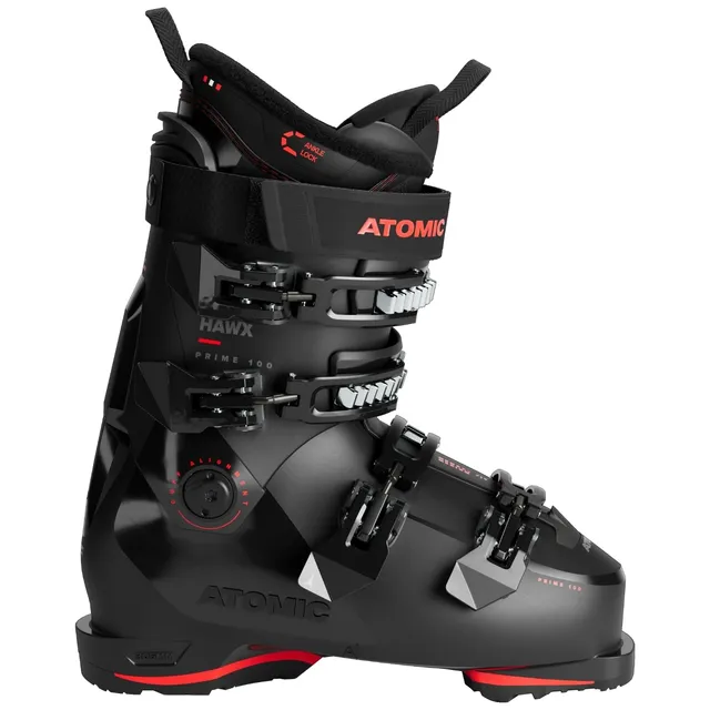 atomic-hawx-prime-100-gw-skischuh-2025-black-red-100-mm-leisten image 1