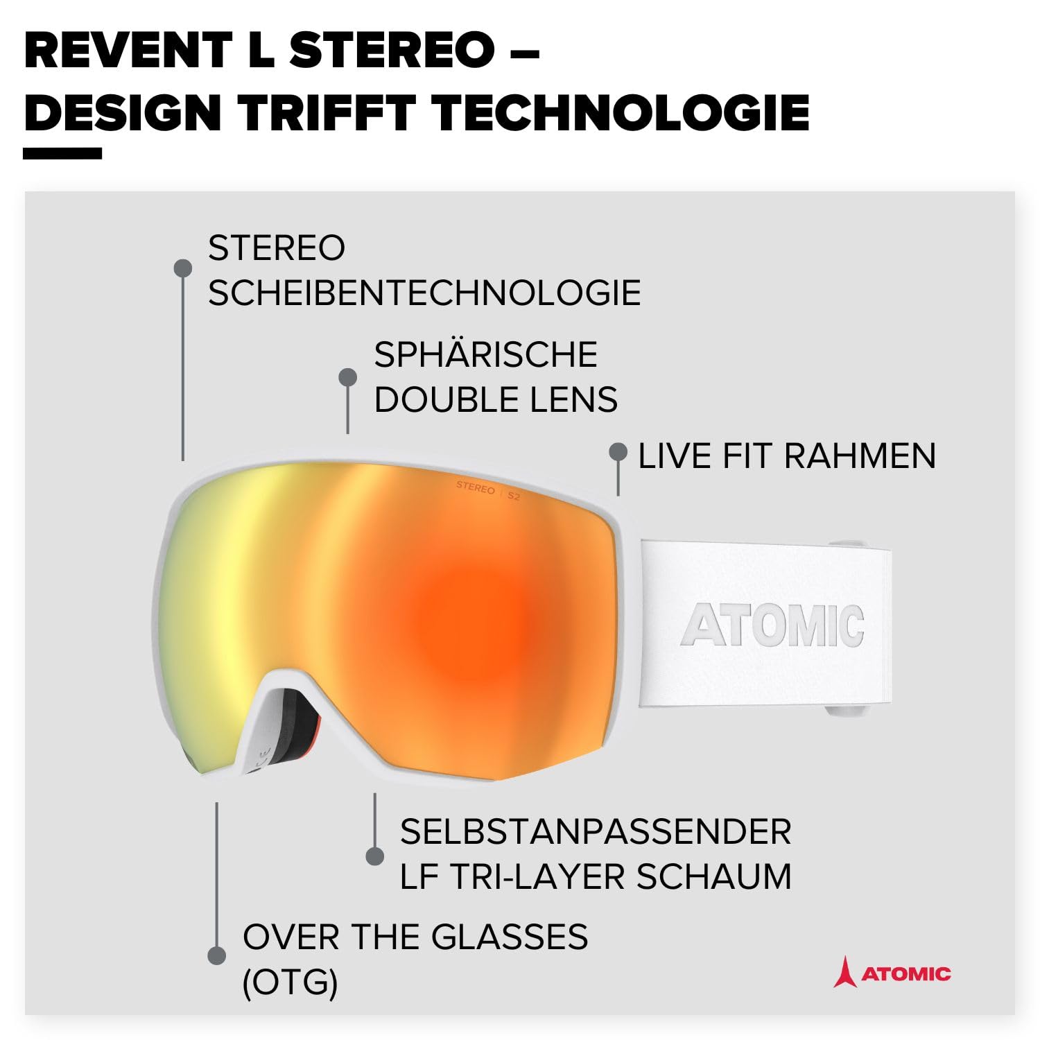 atomic-revent-stereo-hd-skibrille-unisex-ski-snowboardbrille image 2