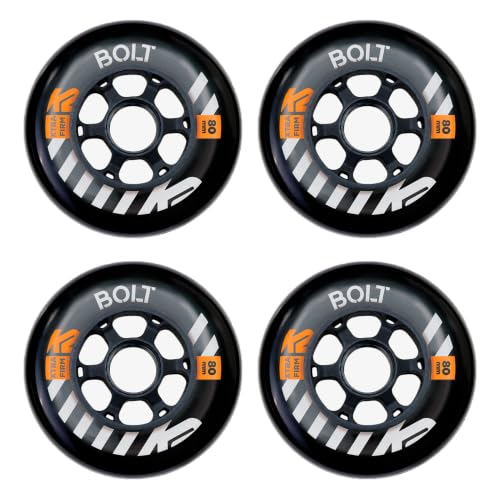 k2-urban-bolt-80mm-90a-4-wheel-pack-inline-rollen-black image 3