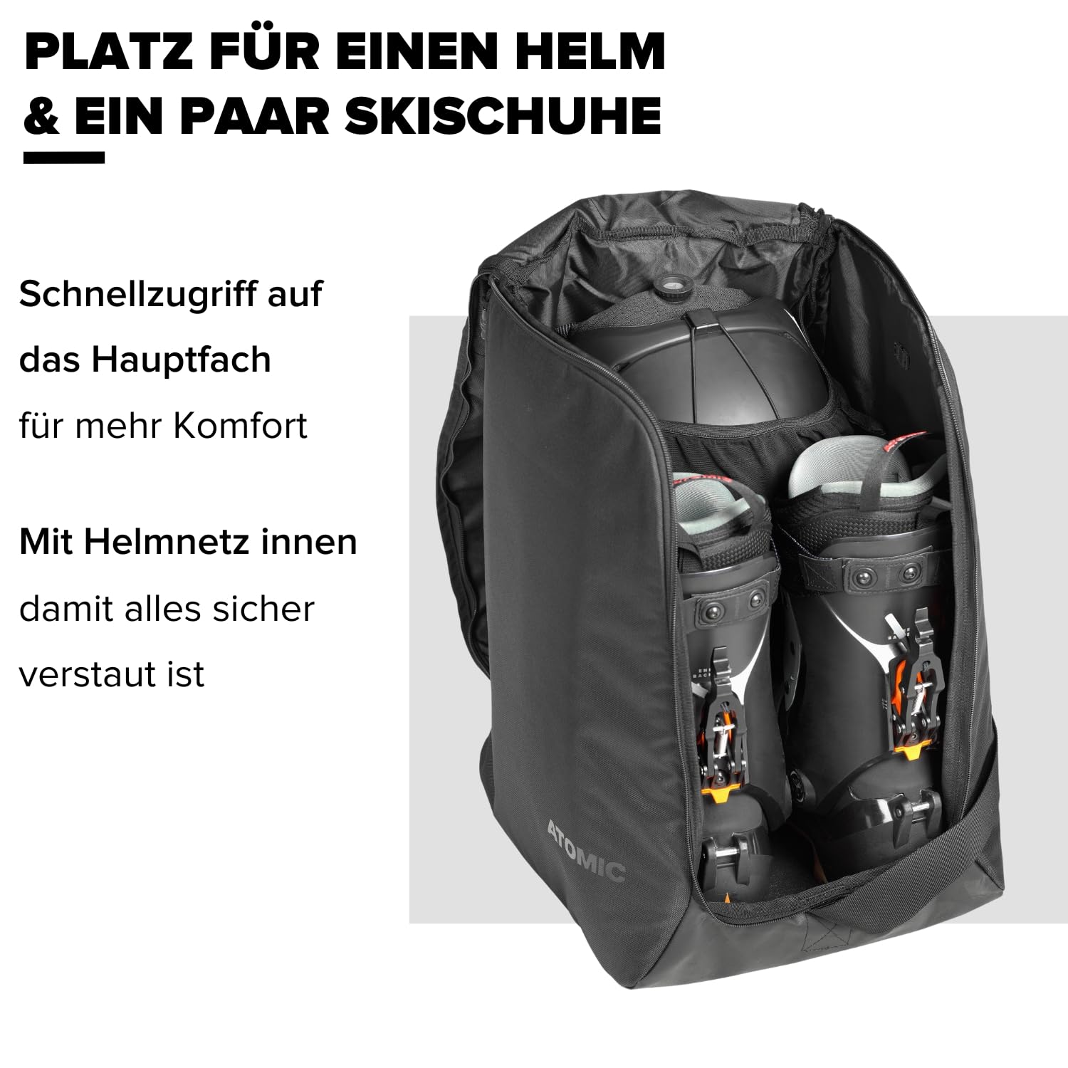 atomic-rs-pack-travel-pack-skisack-fully-padded-mit-big-zipper image 3