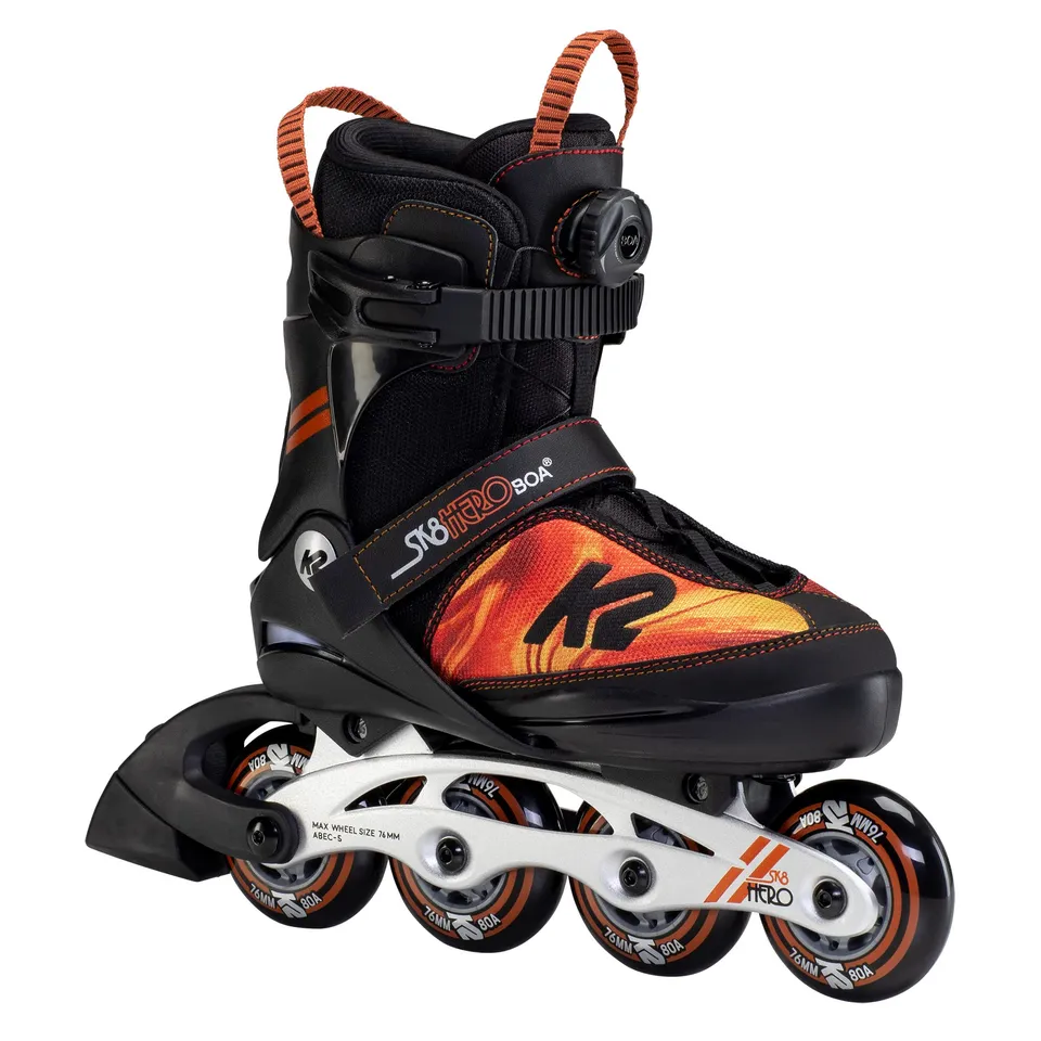 k2-sk8-hero-boa-alu-kinder-inline-skates-black-orange image 1