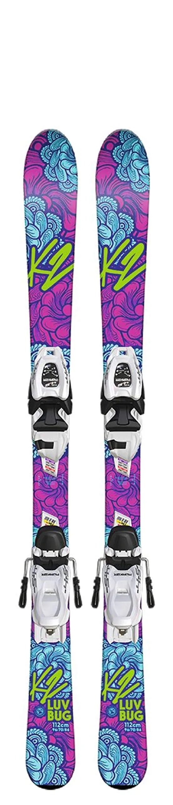 k2-luv-bug-fdt-4-5-kinder-ski-set-mit-bindung image 1