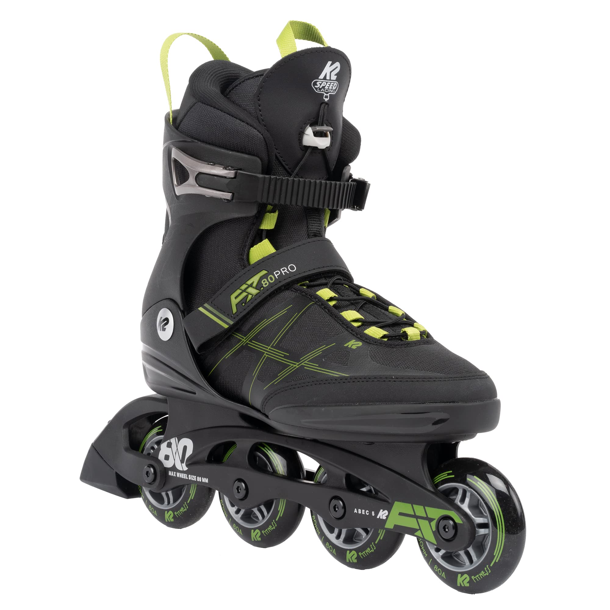 k2-f-i-t-80-pro-inline-skates-2025-black-olive-fitness-skates-mit-f-b-i-schiene image 1
