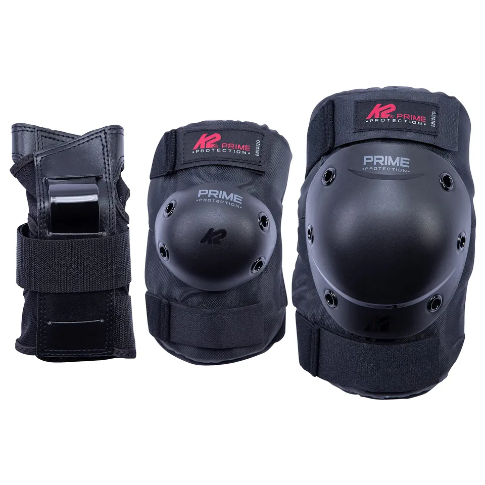 k2-prime-schonerset-2024-black-red-hand-ellenbogen-knieschoner image 1