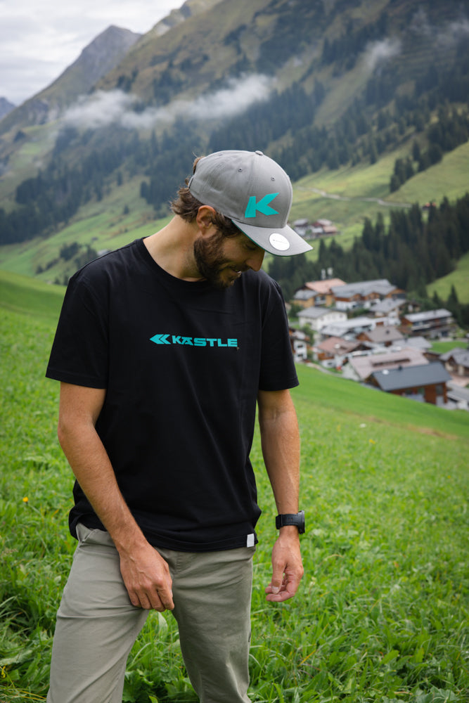 k-stle-t-shirt-logo-mint-herren-baumwoll-shirt-schwarz-mit-mint-logo image 5