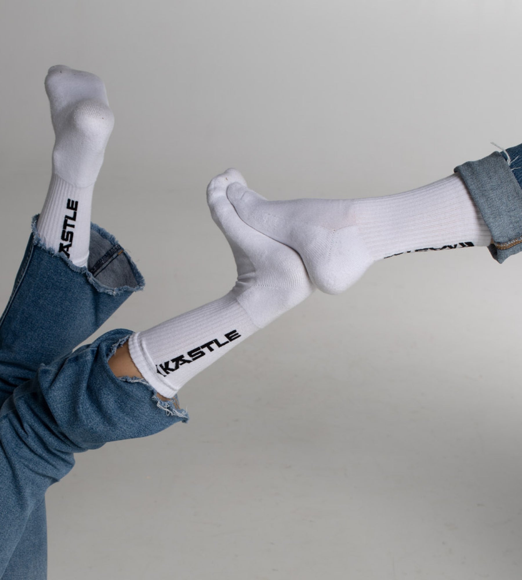 k-stle-white-socks-tennissocken-unisex image 2