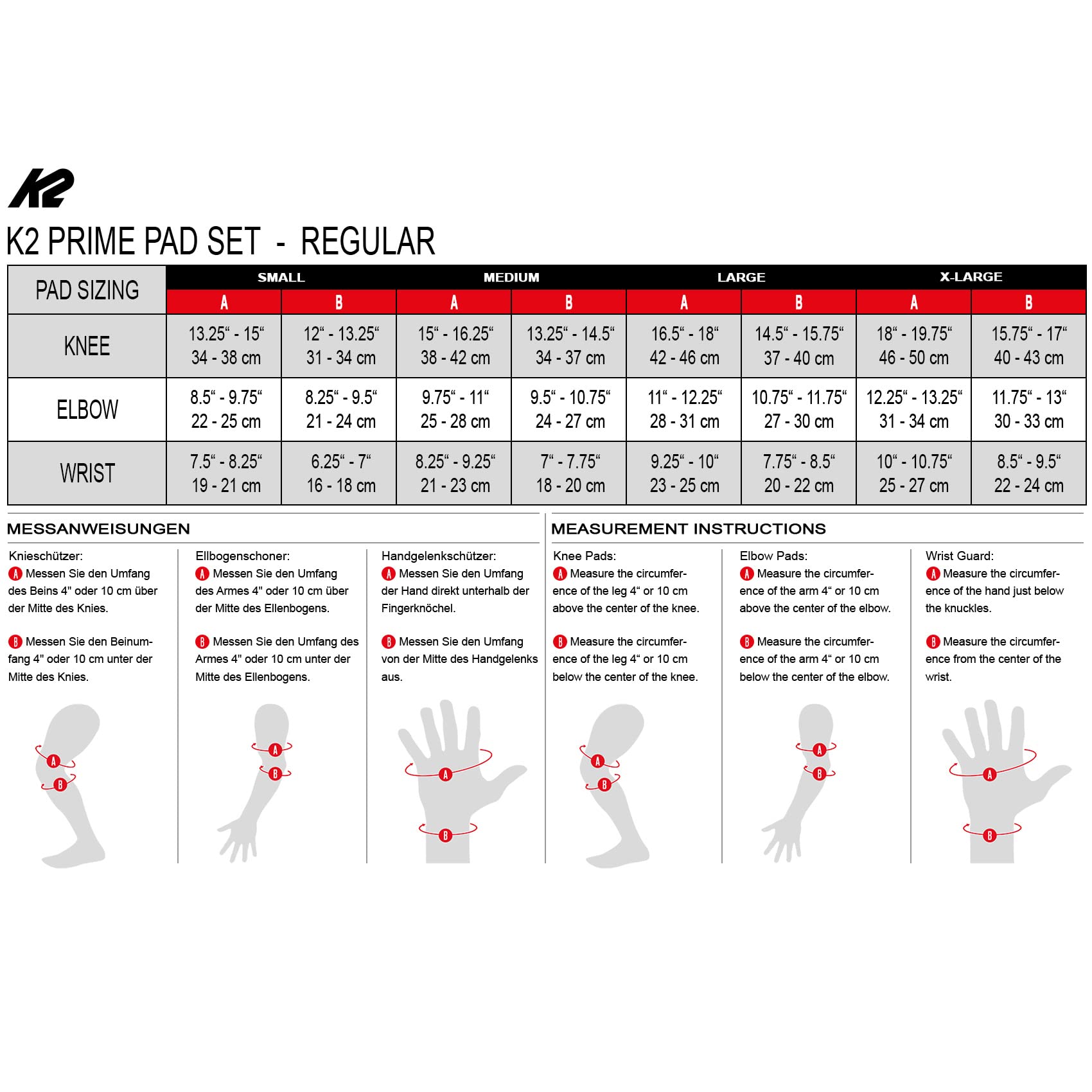 k2-prime-schonerset-2024-black-red-hand-ellenbogen-knieschoner image 2