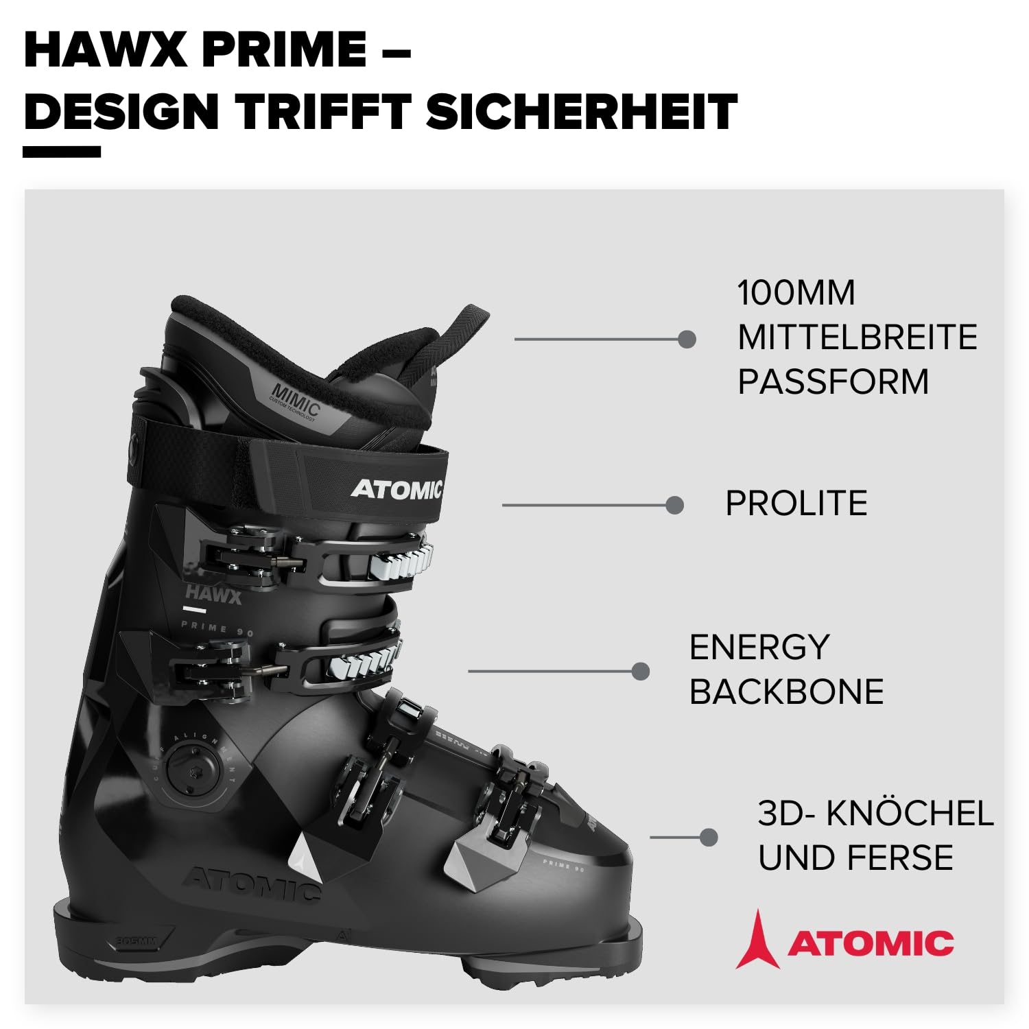 atomic-hawx-prime-90-skischuhe-schwarz-anthrazit-gr-37-5-38-100-mm image 2