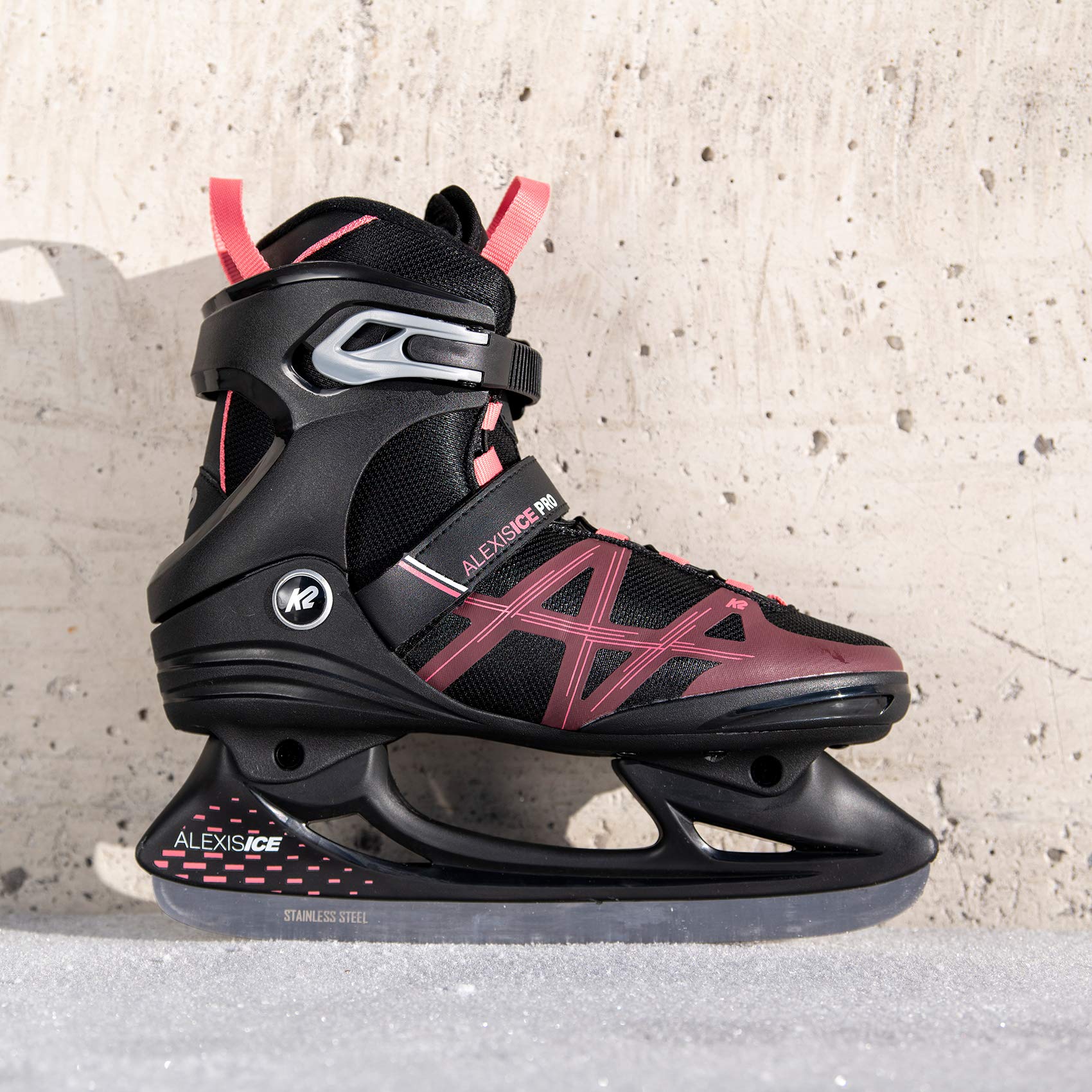 k2-alexis-ice-pro-damen-schlittschuhe-schwarz-rosa-eu-37 image 2