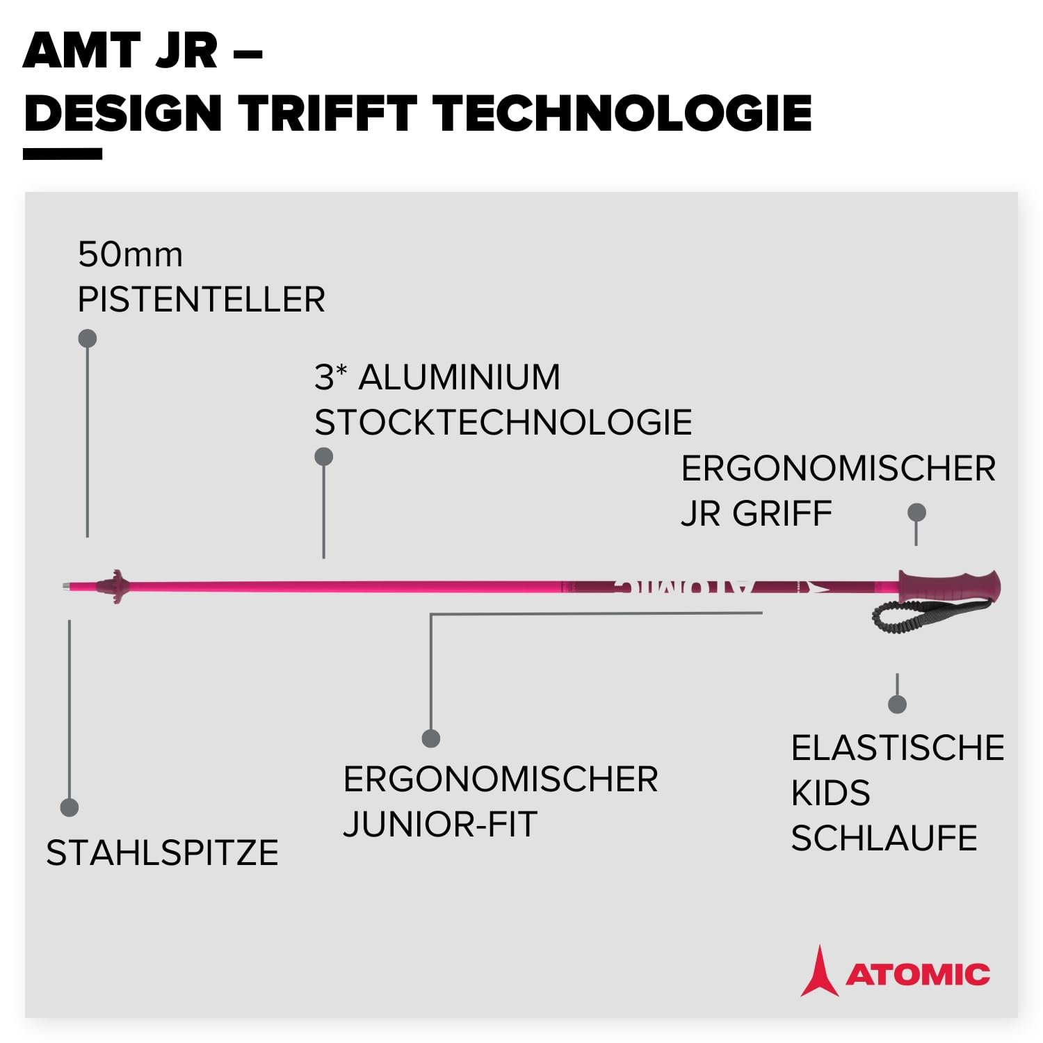 atomic-amt-jr-skist-cke-3-aluminium-50-mm-kinder-2 image 2