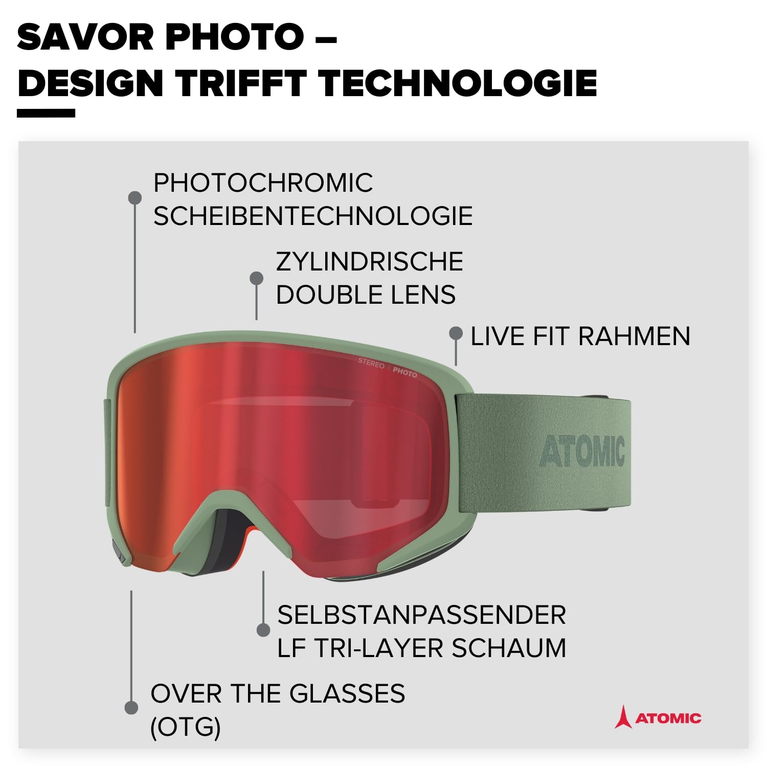 atomic-savor-m-photo-skibrille-photochromic-live-fit-unisex image 2