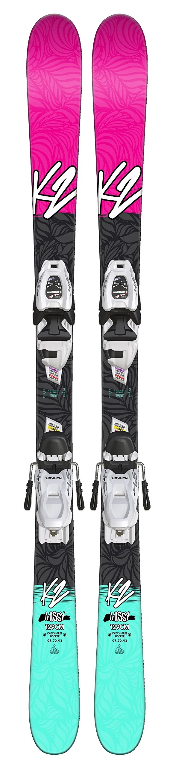 k2-missy-fdt-4-5-kinder-ski-set-mit-bindung image 1