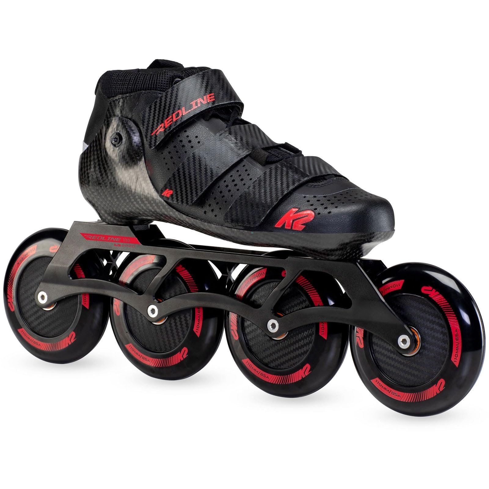 k2-redline-110-inline-skate-2025-black-red-marathon-speed-skate image 4