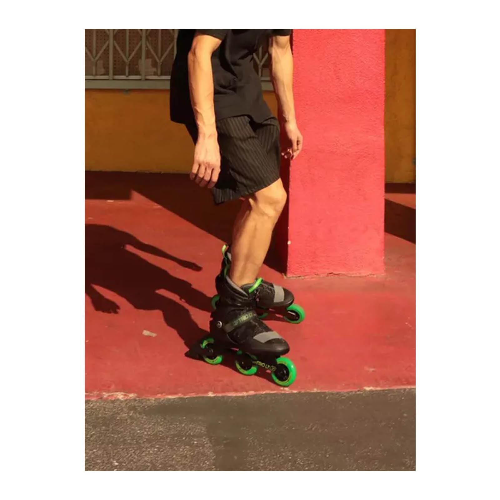 k2-trio-lt-100-boa-inline-skates-black-green image 2