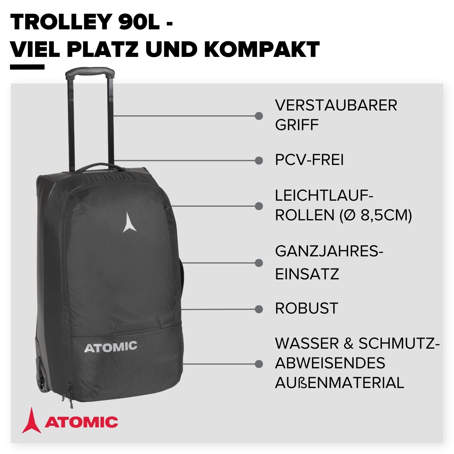 atomic-trolley-90l-reisetasche-mit-rollen-schwarz image 2